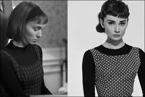 Links Rooney Mara in Carol (2016), rechts Audrey Hepburn in Sabrina (1954)