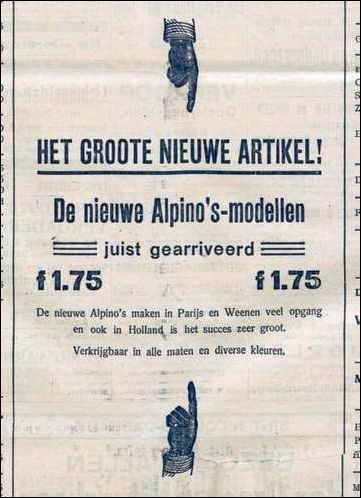 Advertentie in de Emmer Courant, 3 december 1929