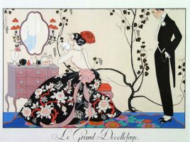 George Barbier. Le grand Décolletage (1924)