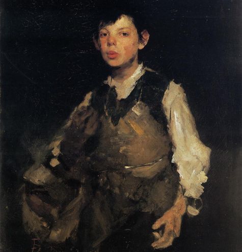 Frank Duveneck, The whistling boy (1872), detail