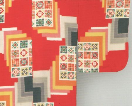 Vrouwenkimono, zijde, 1920-1940, Rijksmuseum (detail)