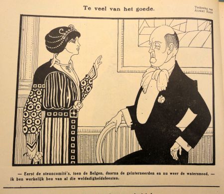 Tekening Albert Hahn, De Notenkraker, 22 januari 1916