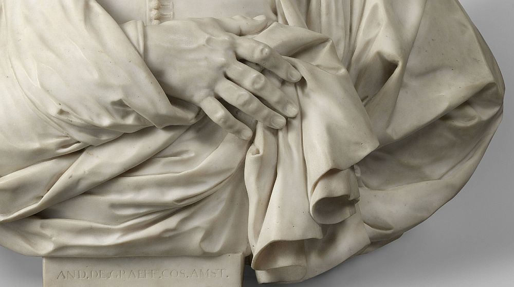 Artus Quellinus, portret van Andries de Graeff (detail) Coll. Rijksmuseum Amsterdam