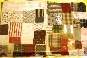 Schrift met lapjes van Hendrika Beukema, c. 1830