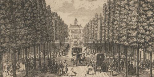 Daniël Stoopendaal, De Middenweg of Muiderstraat in de Nieuwe Plantage, c. 1725 (detail)