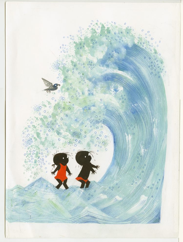Fiep Westendorp, Strand. Tekening voor Bobo. 1978