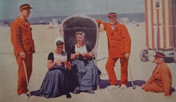 Strand Domburg, foto National Geographic Magazine, 1933