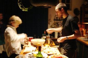 Voorbereiding kerstdiner