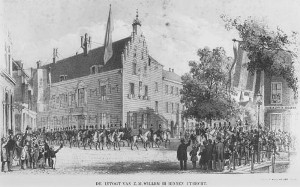 De koning bezoekt boos protestants Utrecht