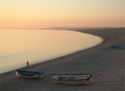 Chesil Beach, Dorset, Engeland