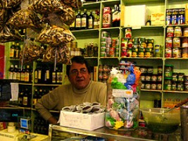 Italiaanse winkel in Londen