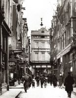 Heiligeweg richting Kalverstraat, begin 20ste eeuw