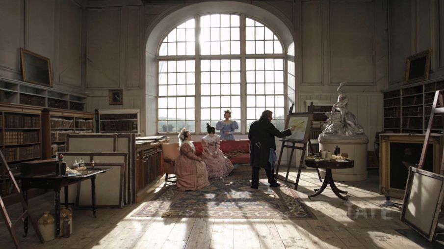 Scène uit Mr. Turner op locatie: Petworth House, West Sussex