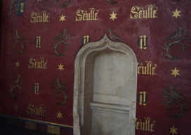 Muur in de kapel van het hospitaal (Beaune)