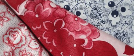 V.l.n.r.: rode roosjes, melk-en-bloed, blauwe kersen