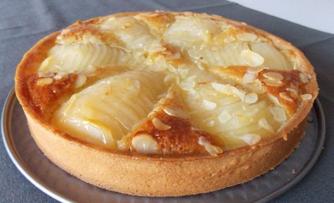 Tarte Bourdaloue (tarte aux poires à la frangipane)
