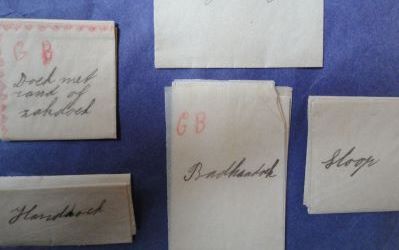 Vouwvoorbeeldjes (detail)