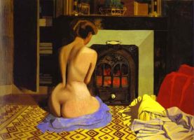 Félix Vallotton, Vrouw bij de kachel
