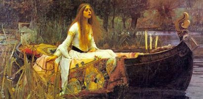The Lady of Shalott (detail). Tate Gallery, London