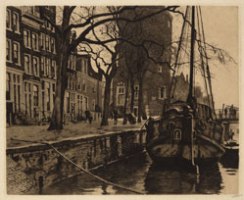 W. Witsen, Oude Waal II (ets)