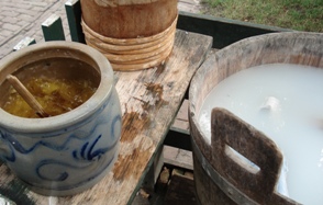 Marretjes zeeppot en wastobbe